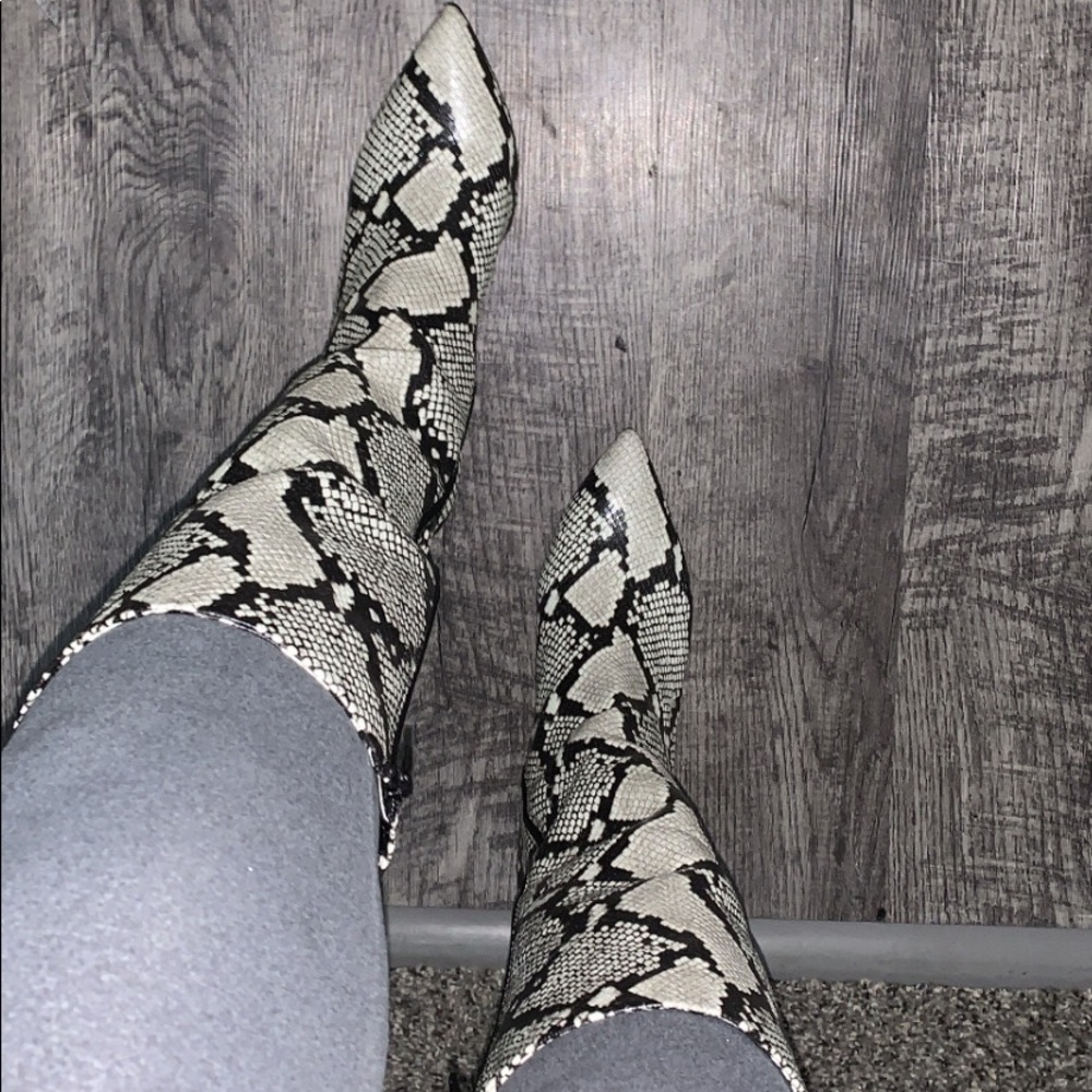 I.N.C International Authentic Snakeskin Boots SOLD